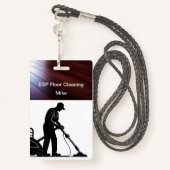 床清掃作業部用バッジ バッジ (裏面ランヤード)