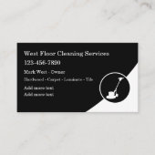 床清掃業モダン務 名刺 (正面)