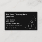 床清掃業務用名刺デザイン 名刺 (正面)