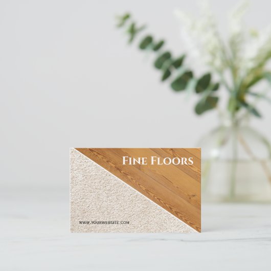 床設置建築事業 名刺 (スタンド正面)