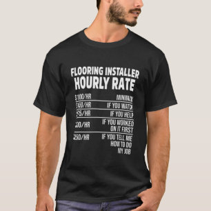 床設置業者請負業者率床設備 Tシャツ
