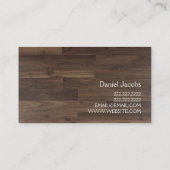 床設置用硬木大理石建築 名刺 (裏面)