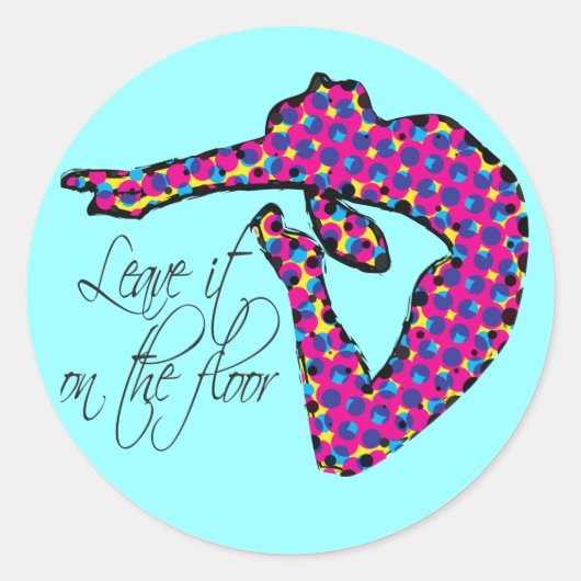 床離れ体操の上にある ラウンドシール (正面)