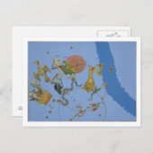 序の「うらのめら」の星座のグループ ポストカード (正面/裏面)