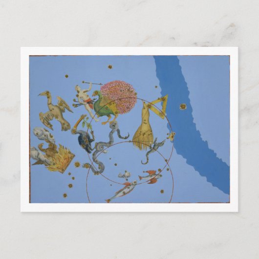 序の「うらのめら」の星座のグループ ポストカード (正面)