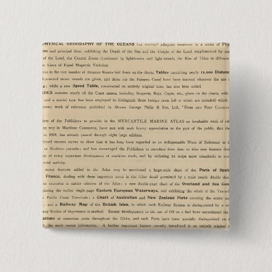 序文新商船図録 缶バッジ (正面)