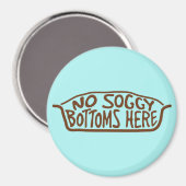 底がぼんやりしている人はいない – 茶色 マグネット (正面/裏面)