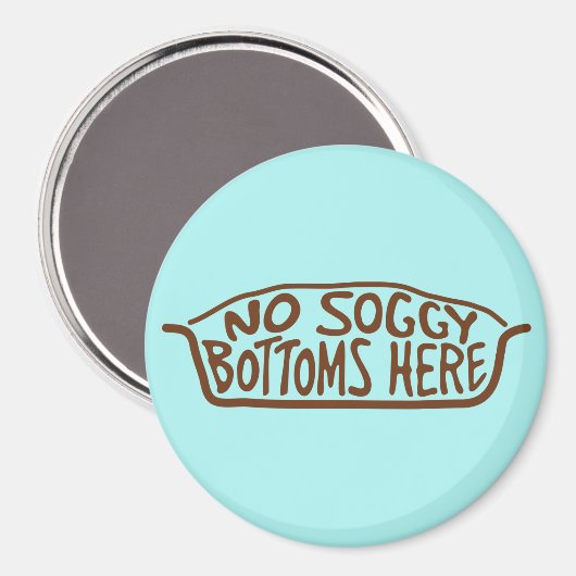 底がぼんやりしている人はいない – 茶色 マグネット (正面/裏面)