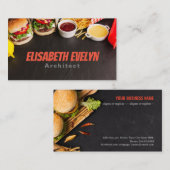 底にファストフードと宇宙 名刺 (正面/裏面)