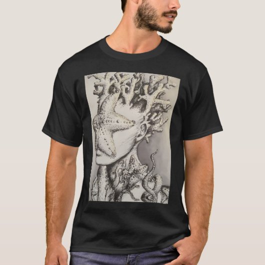 底に住む魚 Tシャツ (正面)
