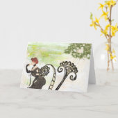 底 カード (黄色い花)