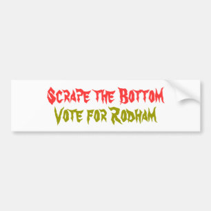 底、Rodhamのための投票を擦って下さい バンパーステッカー