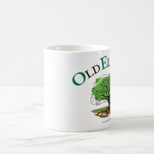 底URLが付いているOETのマグ コーヒーマグカップ (中央)