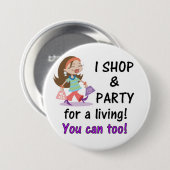 店およびパーティー 缶バッジ (正面&裏面)