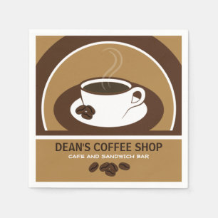 店のカフェのカクテルの紙ナプキンコーヒー スタンダードカクテルナプキン