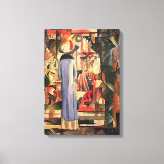 『店の窓の前のアントワネット』（みせのまどのまえのアントワネット、英: Woman in Front キャンバスプリント (正面)
