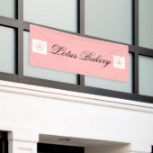 店ポップ・アートののピンク売り場  横断幕 (ビルの外側)