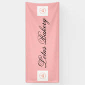 店ポップ・アートののピンク売り場  横断幕 (縦)