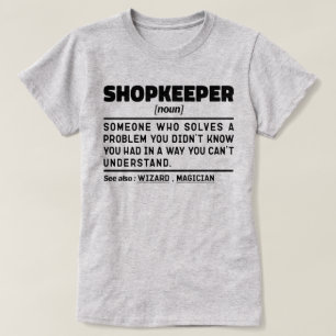 店主の名詞店主の父誕生日 Tシャツ