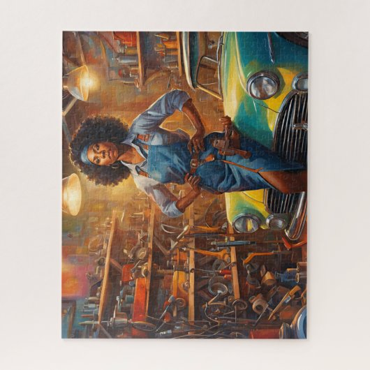 店内の作業懸命 ジグソーパズル (縦)