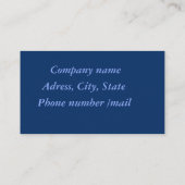 店舗の仕立て 名刺 (裏面)