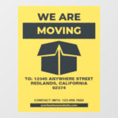 店舗の移転用にカスタマイズされたショップやレストランのフロント窓の装飾 ウィンドウサイン (シート)