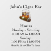 店舗または事業所の窓用ステッカー ウィンドウサイン (シート)