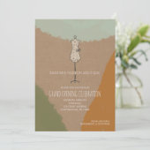 店舗オープングランドオープンドレス型枠抽象芸術 招待状 (スタンド正面)