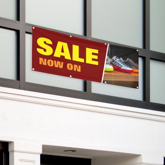 店舗セール広告カスタムバナー 横断幕 (ビルの外側)