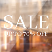 店舗セール | ビジネス エレガント ミニマル ホワイト ウィンドウサイン (シート2)