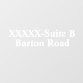 店舗住所番号をカスタマイズ ウィンドウサイン (シート)