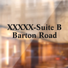 店舗住所番号をカスタマイズ ウィンドウサイン