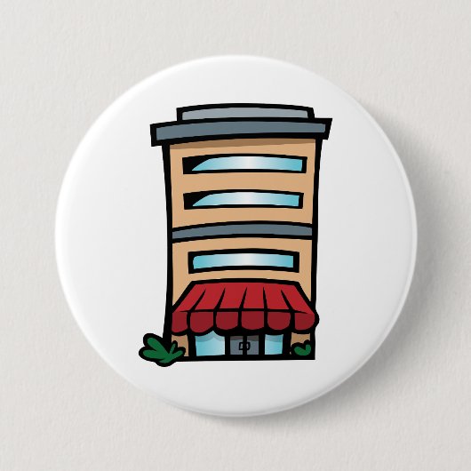 店舗兼事務所ビル 缶バッジ (正面)