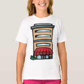 店舗兼事務所ビル Tシャツ (正面)