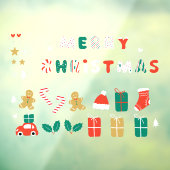 店舗前クリスマスステッカー01 ウィンドウサイン (シート3)