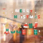 店舗前クリスマスステッカー01 ウィンドウサイン (シート2)