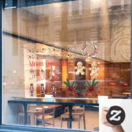 店舗前クリスマスステッカー02 ウィンドウサイン