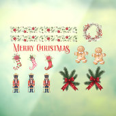 店舗前クリスマスステッカー02 ウィンドウサイン (シート3)