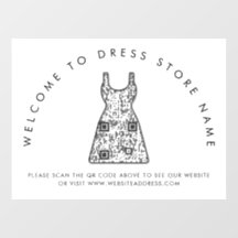 店舗名QRコード窓用シールへようこそ