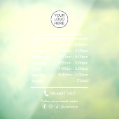 店舗営業時間ロゴ ウィンドウサイン (シート3)