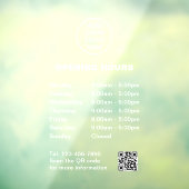 店舗営業時間ロゴ 企業QRコード 会社 ウィンドウサイン (シート3)