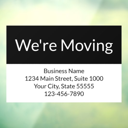 店舗移転のお知らせ 黒白 ウィンドウサイン (シート3)