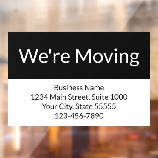 店舗移転のお知らせ 黒白 ウィンドウサイン (シート2)