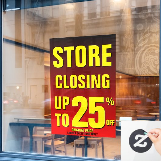 店舗閉店 最大25%オフ ビジネスをカスタマイズ ウィンドウサイン (カフェ窓)