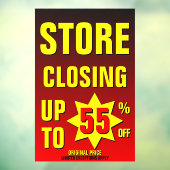 店舗閉店 最大55%オフ ビジネスをカスタマイズ ウィンドウサイン (シート3)