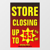 店舗閉店 最大55%オフ ビジネスをカスタマイズ ウィンドウサイン (シート)