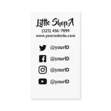 店/芸術家/社会的なネットワークアイコン名刺