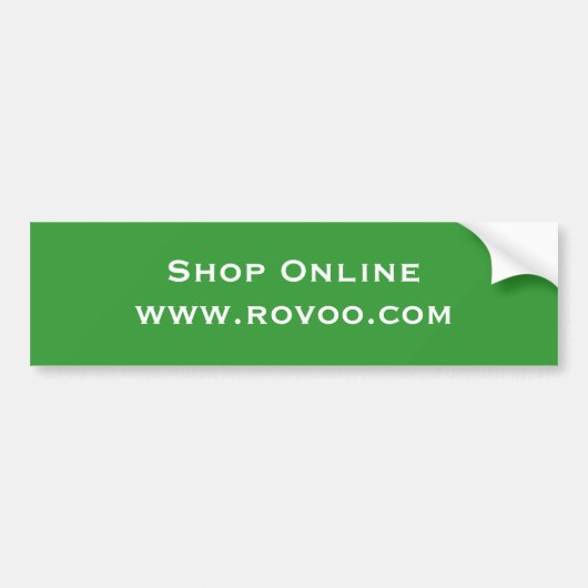 店Onlinewww.rovoo.com バンパーステッカー (正面)