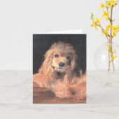 座かわいらしる カード (黄色い花)