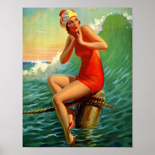 "座っかわいらしてい絵画る" - Edward Mason Eggleston ポスター (正面)